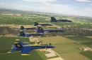 Blue Angels Fly over Snake River Canyon