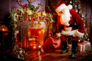 Santa Claus Bringing Gifts